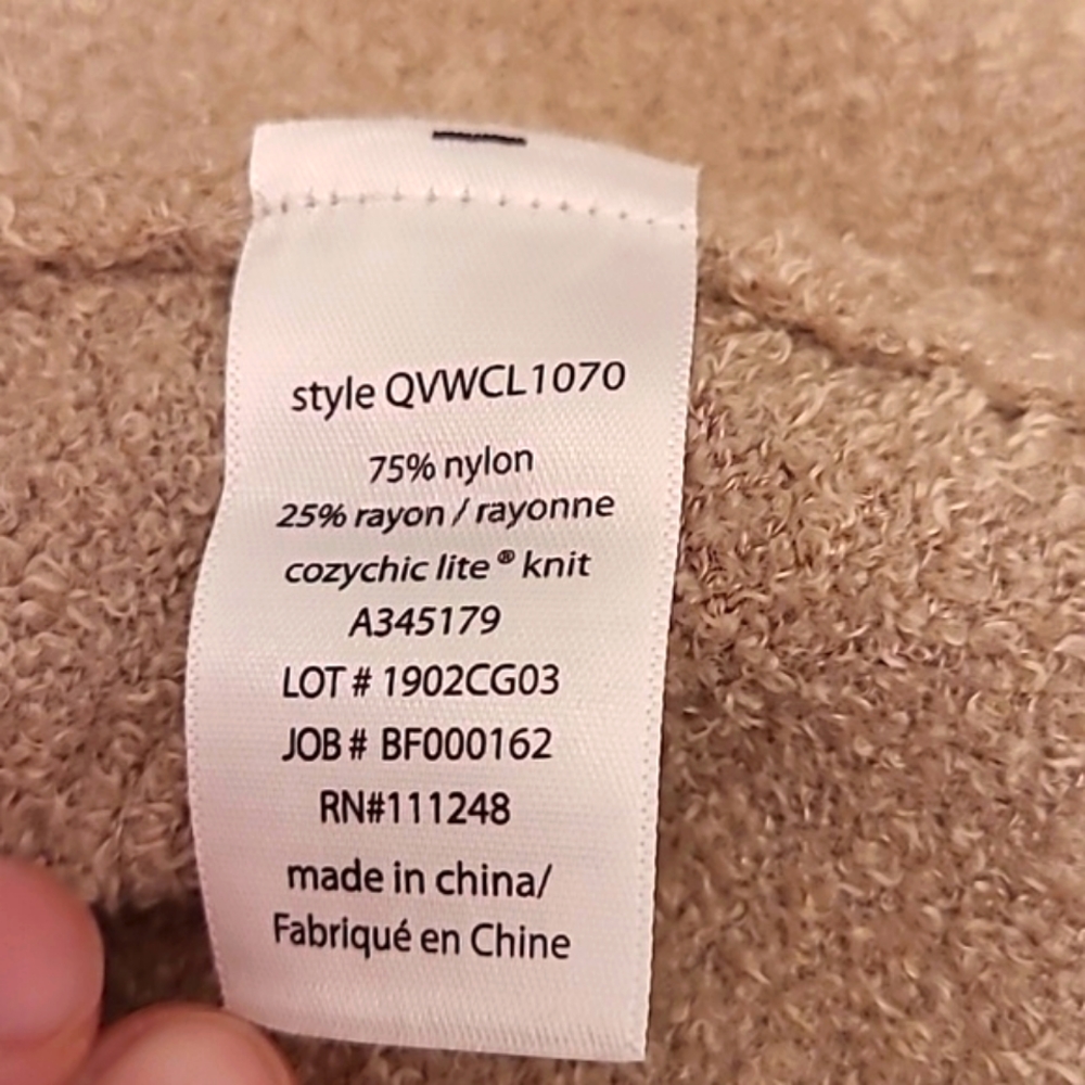 NWOT BAREFOOT DREAMS tan cozychic lite duster - Picture 7 of 10